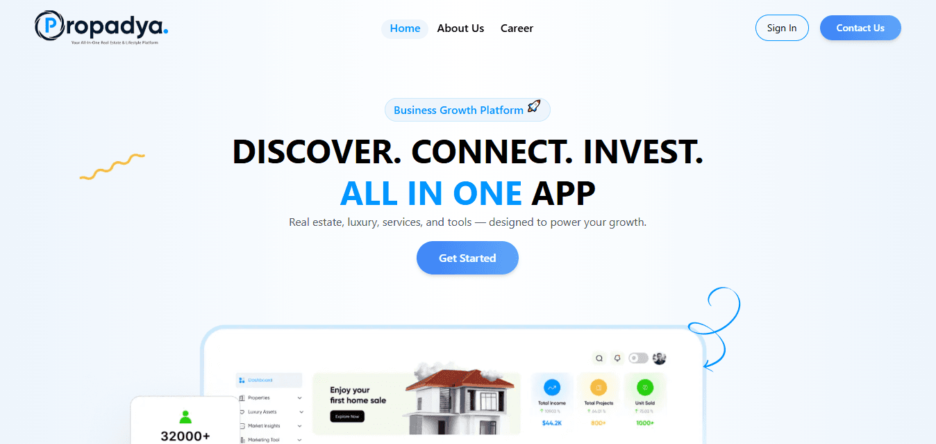 Propadya Real Estate Website