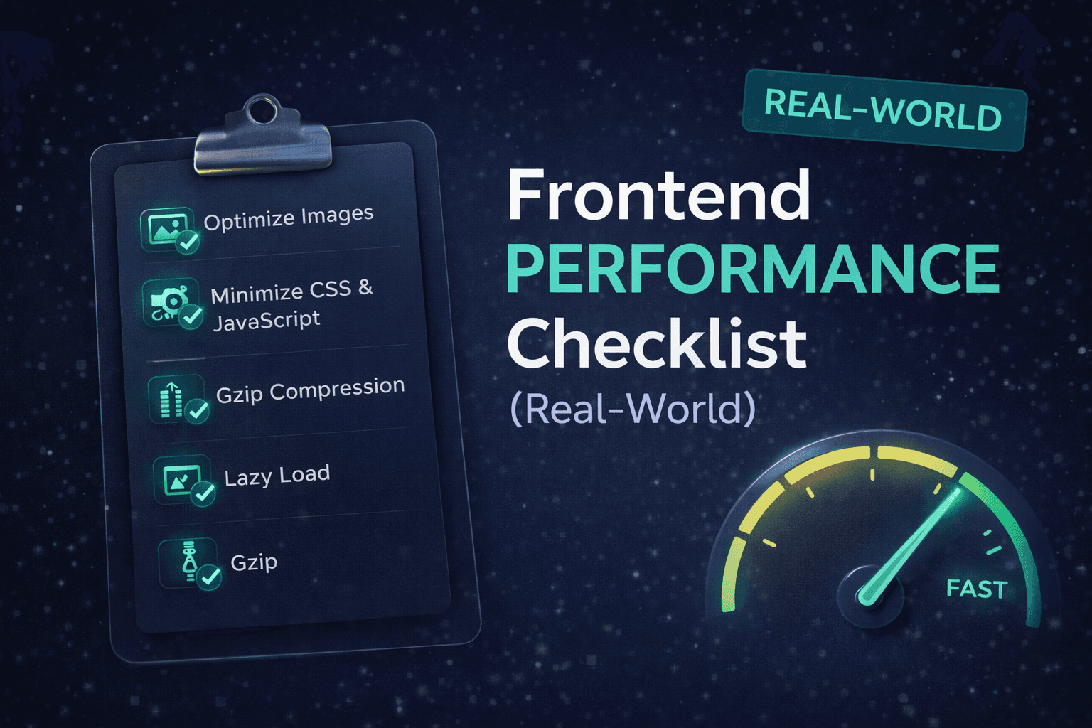Frontend Performance Checklist (Real-World)